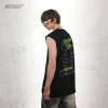 American retro loose round neck print sports vest 60