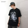 Men's double yarn high weight loose round neck american style 58