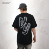 Men's double yarn high weight loose round neck american style 58