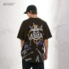 Men's short sleeve graffiti style printed t-shirt 68