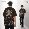 Men's short sleeve graffiti style printed t-shirt 68