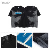 Short Sleeve Gradient Tie Dye Lettering Loose T-Shirt 65