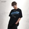 Short-sleeved preppy high street retro solid color T-shirt for men and women 62
