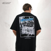 Short-sleeved preppy high street retro solid color T-shirt for men and women 62