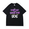 Short Sleeved Retro Fun Character Letter Graffiti 59
