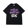 Short Sleeved Retro Fun Character Letter Graffiti 59