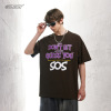 Short Sleeved Retro Fun Character Letter Graffiti 59