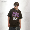 Short Sleeved Retro Fun Character Letter Graffiti 59