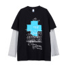 Big print round neck design oversize t-shirt 33