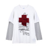 Big print round neck design oversize t-shirt 33