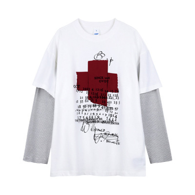 Big print round neck design oversize t-shirt 33