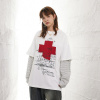 Big print round neck design oversize t-shirt 33