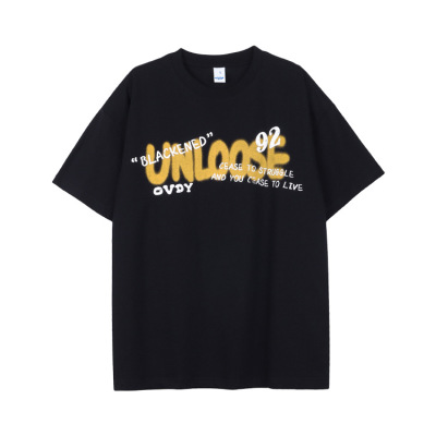 Dark cotton oversize T-shirt 29