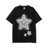 Five-pointed star print short-sleeved high street simple and loose 54