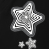 Five-pointed star print short-sleeved high street simple and loose 54