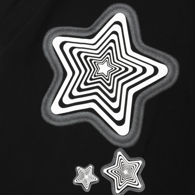 Five-pointed star print short-sleeved high street simple and loose 54