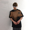 Hand-painted ink-splashed trendy loose half-sleeves 1 
