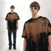 Hand-painted ink-splashed trendy loose half-sleeves 1 