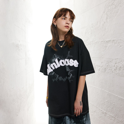 Spring and summer new American short-sleeved retro style t-shirt 52