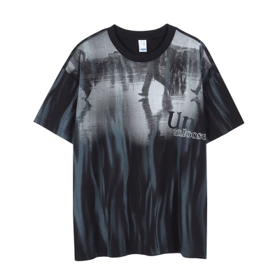Men's American style high street style double yarn short sleeves 56