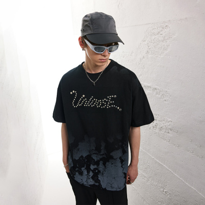 men's dark cotton short sleeves 26