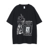 New T-shirt European and American high street dark simple loose short sleeves 11