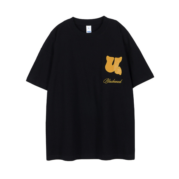 New T-shirt men's applique embroidery men's and women's same style 22