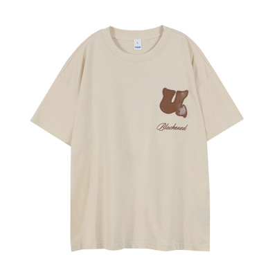New T-shirt men's applique embroidery men's and women's same style 22