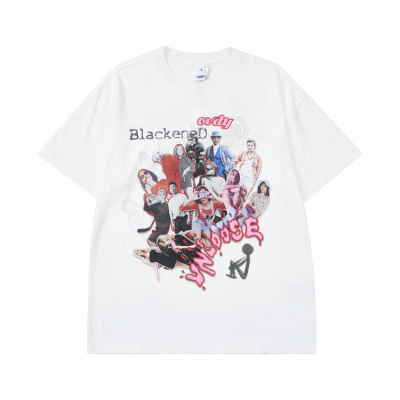 Personalized anime character pure cotton loose version oversize trendy brand 16
