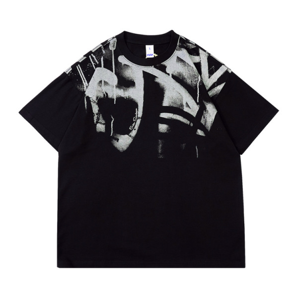 Printed retro style American street ins pure cotton 8