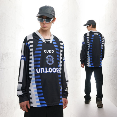 racing style long sleeve retro style long t-shirt 55
