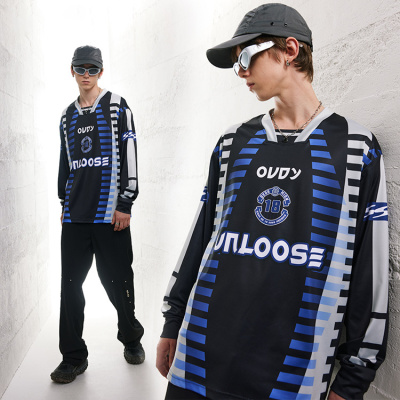 racing style long sleeve retro style long t-shirt 55