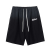 Retro cropped trousers gradient towel embroidery craft sports shorts 76