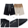 Retro cropped trousers gradient towel embroidery craft sports shorts 76