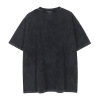 Short-sleeved wash water do old craft retro round neck half-sleeve 73