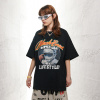 Small neckline t-shirt American street ins style loose big print short sleeves 78
