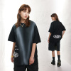 Spray-painted gradient American trendy brand round neck t-shirt 41