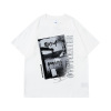 Theme print oversize round neck t-shirt 28