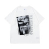 Theme print oversize round neck t-shirt 28