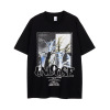 American high street dark style simple printed short sleeves 138