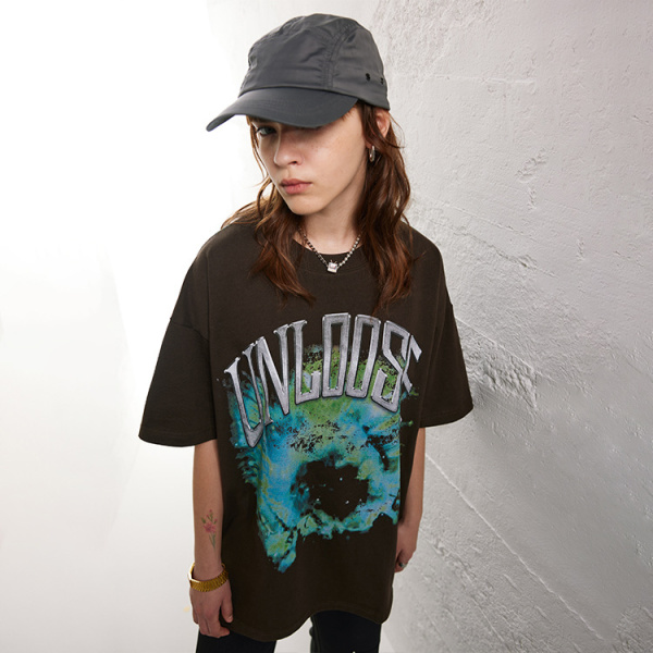 American retro short-sleeved loose all-match casual t-shirt 110