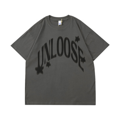 American Street Style Retro Style Short Sleeve Letters 105