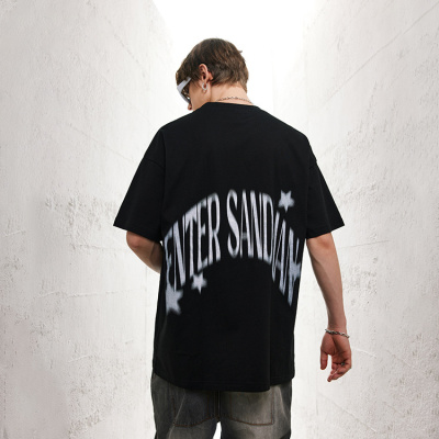 American Street Style Retro Style Short Sleeve Letters 105