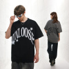 American Street Style Retro Style Short Sleeve Letters 105