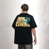 American style street T-shirt men's wide width couple short sleeves 112