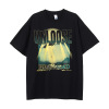 American style street T-shirt men's wide width couple short sleeves 112