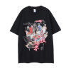 Anime character pure cotton loose version oversize trendy brand t 102