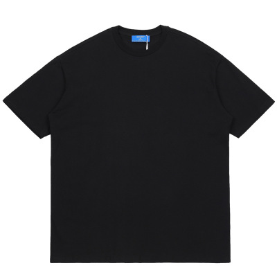European and American fashion brand short sleeve high street solid color 137
