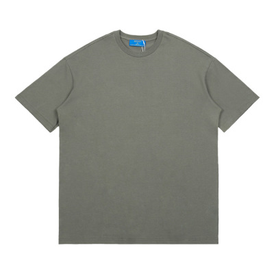 European and American fashion brand short sleeve high street solid color 137