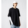 European and American fashion brand short sleeve high street solid color 137